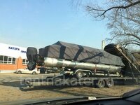 Транспортировочный тент на понтон
