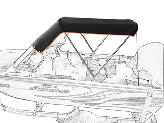 Ходовой тент Бимини Fish Sport на NorthSilver 565 — основной вид