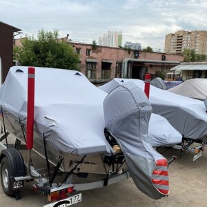 Направляющие ворота для лодки на прицеп 145 см — мягкие ролики Rivertex D 83 мм со светоотражающими элементами